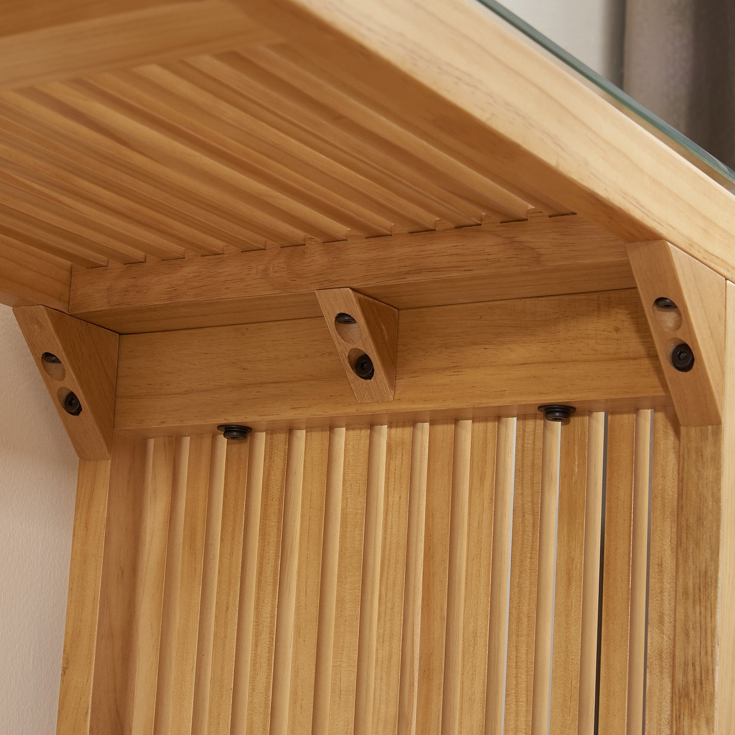 Dining Bench and Table, Pine Indoor Wood Bench for Entryway,Living Room,Kitchen and Bedroom Table (Nature, Long Bench & Table)